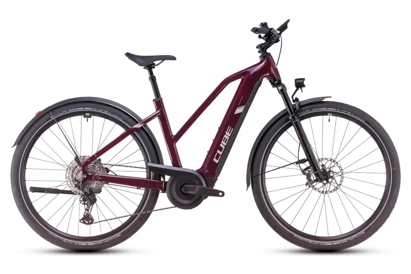 E-Bike Reiserad Cube Nuride Hybrid SLX Allroad 2025 | 800 Wh | 28 Zoll | Trapez | 58 cm | amarone´n´lunar (Bild 2)