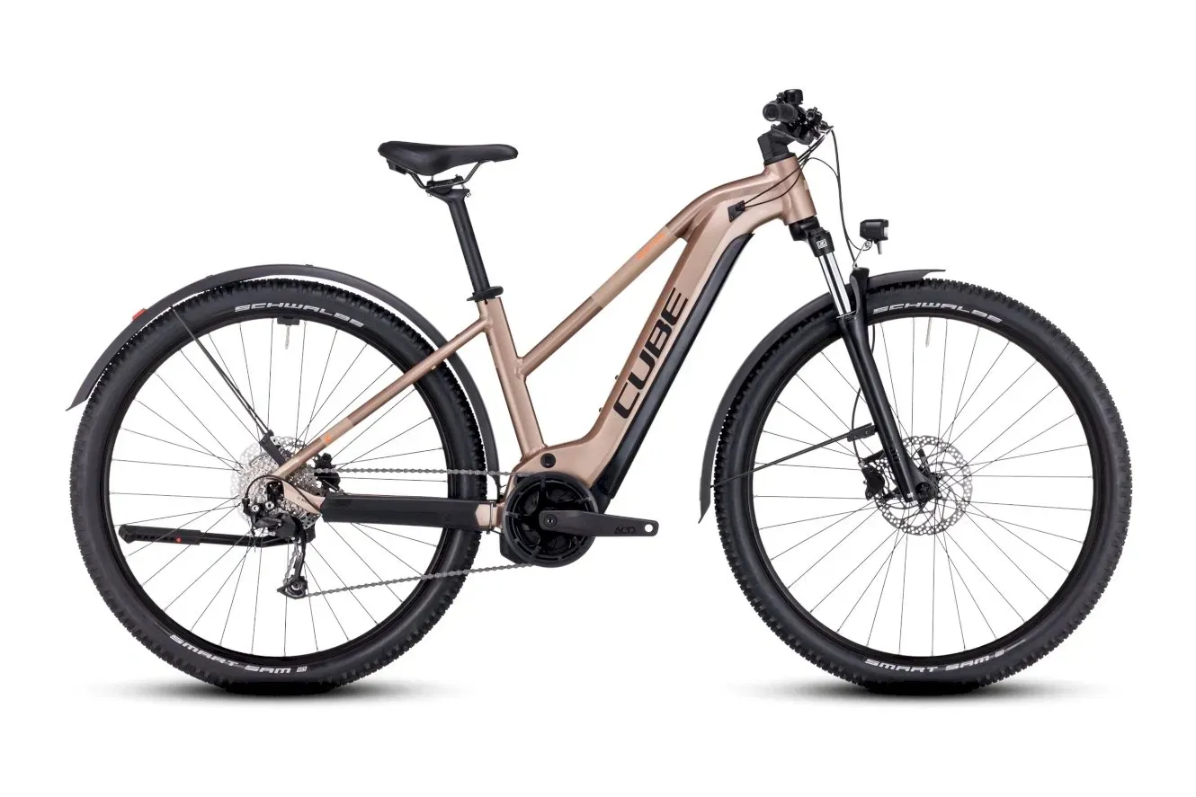 E-Cross Country Bike Cube Reaction Hybrid Performance 500 Allroad 2023 | 500 Wh | 27,5 Zoll | Trapez