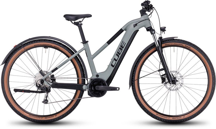 E-Cross Country Bike Cube Reaction Hybrid Performance 500 Allroad 2023 | 500 Wh | 27,5 Zoll | Trapez