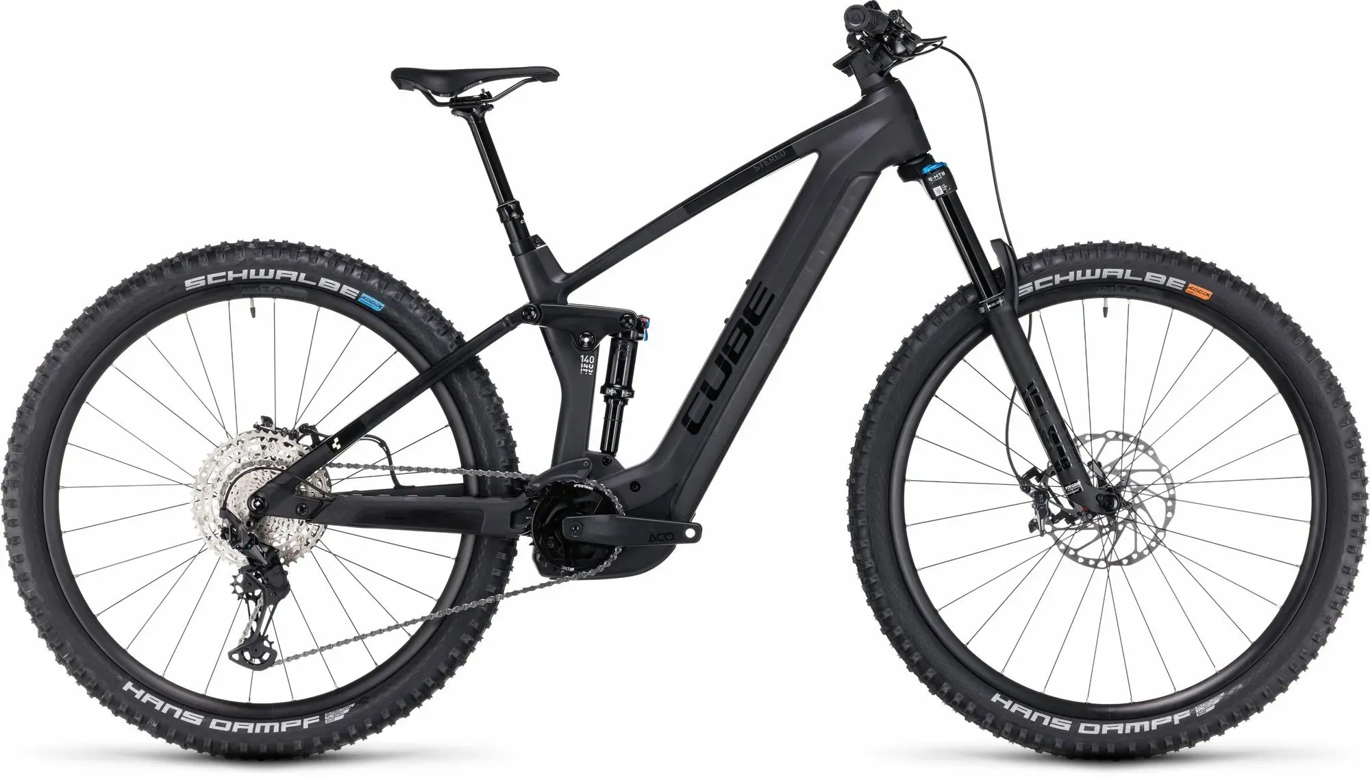 E-Allmountain MTB Cube Stereo Hybrid 140 HPC SLX 750 2024 | 750 Wh | 29 Zoll | Diamant