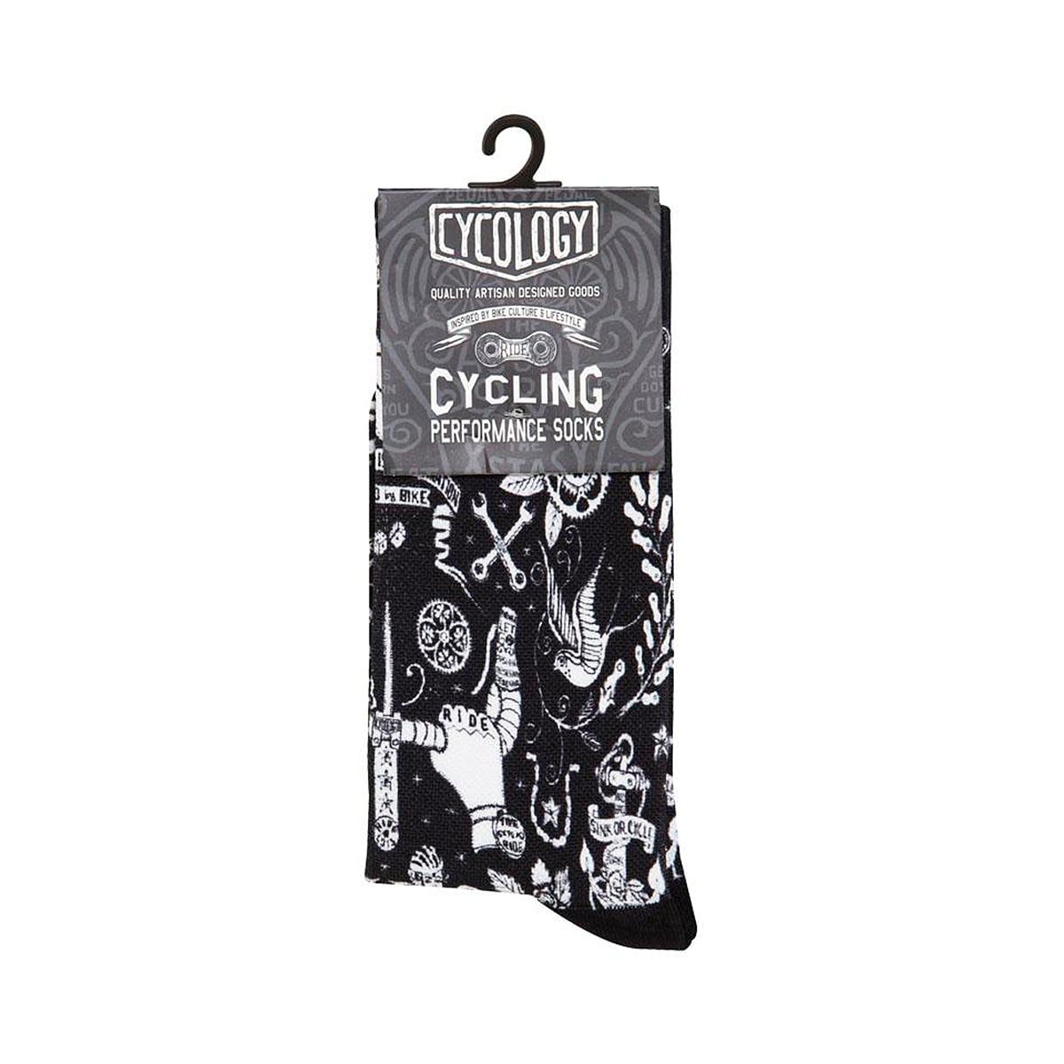 Fahrradsocken cycology cycling VELO TATTOO CYCLING SOCKS Fahrradsocken 0 (Bild 5)