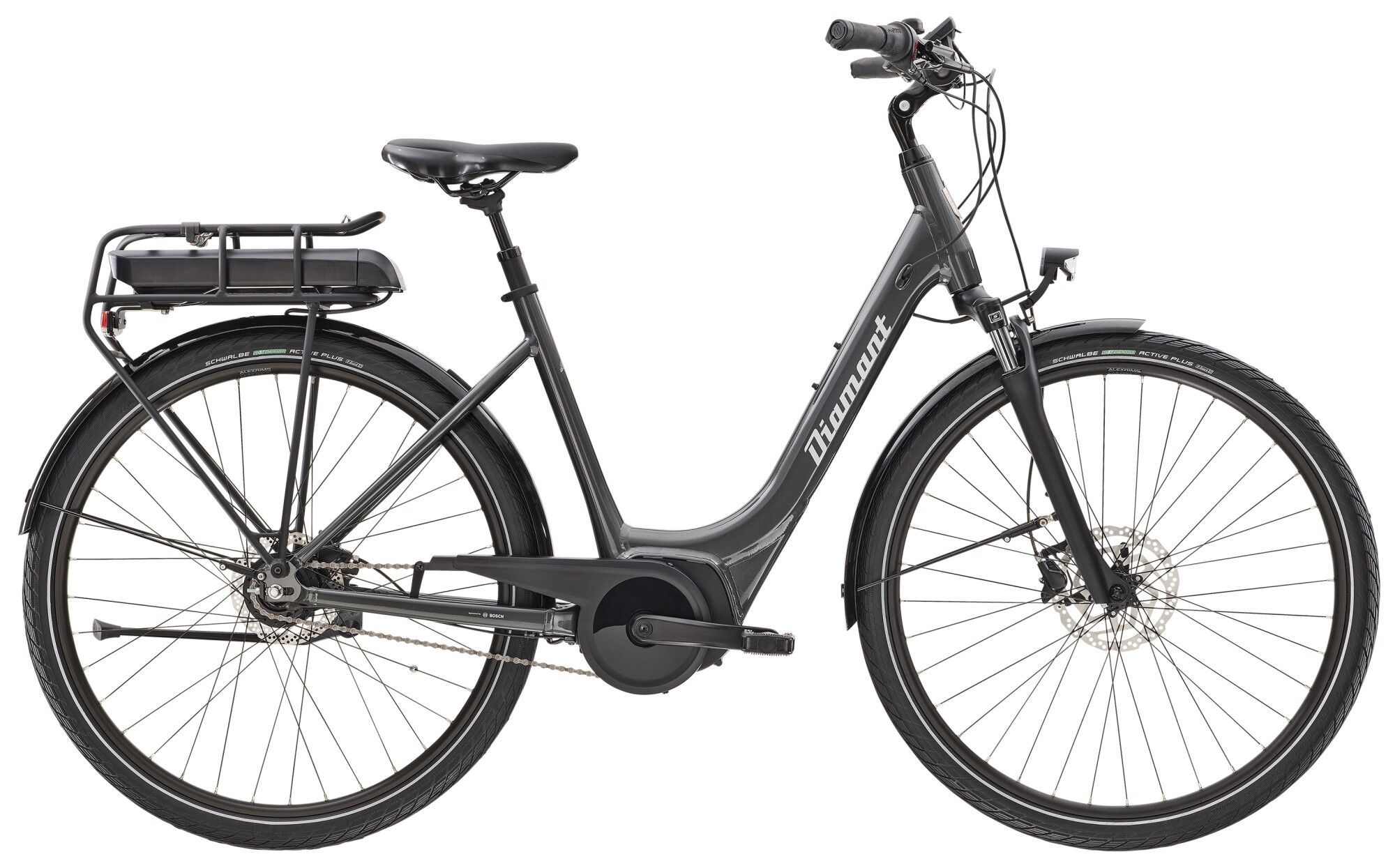E-Bike Tourenrad Diamant Turmalin Deluxe+ 2022 | 500 Wh | 28 Zoll | Tiefeinsteiger | XS | DRAVITGRAU METALLIC (Bild 1)