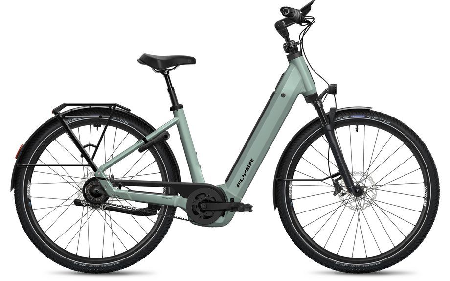 E-Stadtrad FLYER Gotour 7.43 2025 | 800 Wh | 28 Zoll | Tiefeinsteiger | L | Green Shading Gloss (Bild 2)