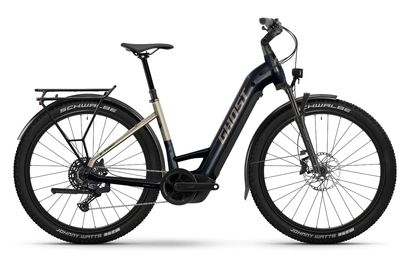 E-Bike Tourenrad Ghost E-Teru Advanced EQ 2026 | 800 Wh | 27,5 Zoll | Tiefeinsteiger | 38 cm / S | eerie black/beaver glänzend (Bild 1)