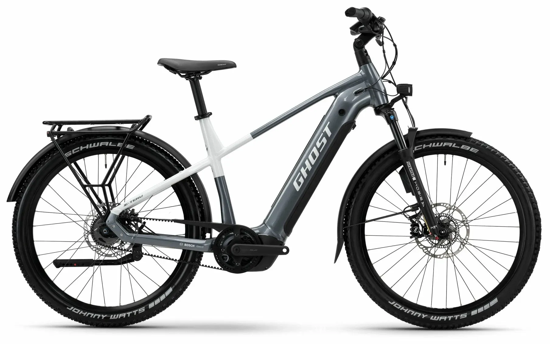 E-Crossbike Ghost E-Teru Pro EQ High ABS 2025 | 800 Wh | 27,5 Zoll | Diamant | XL / 55 cm | storm gray/chilly white-glossy (Bild 2)