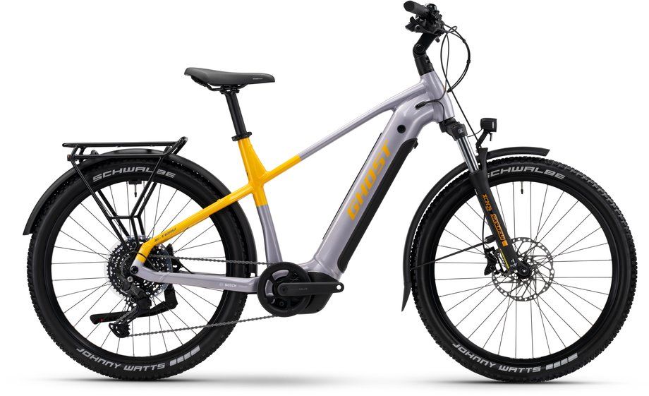 E-Bike Tourenrad Ghost E-Teru Universal EQ 2025 | 600 Wh | 27,5 Zoll | Diamant | S / 40 cm | shadow gray/dazzling mango - glossy (Bild 2)