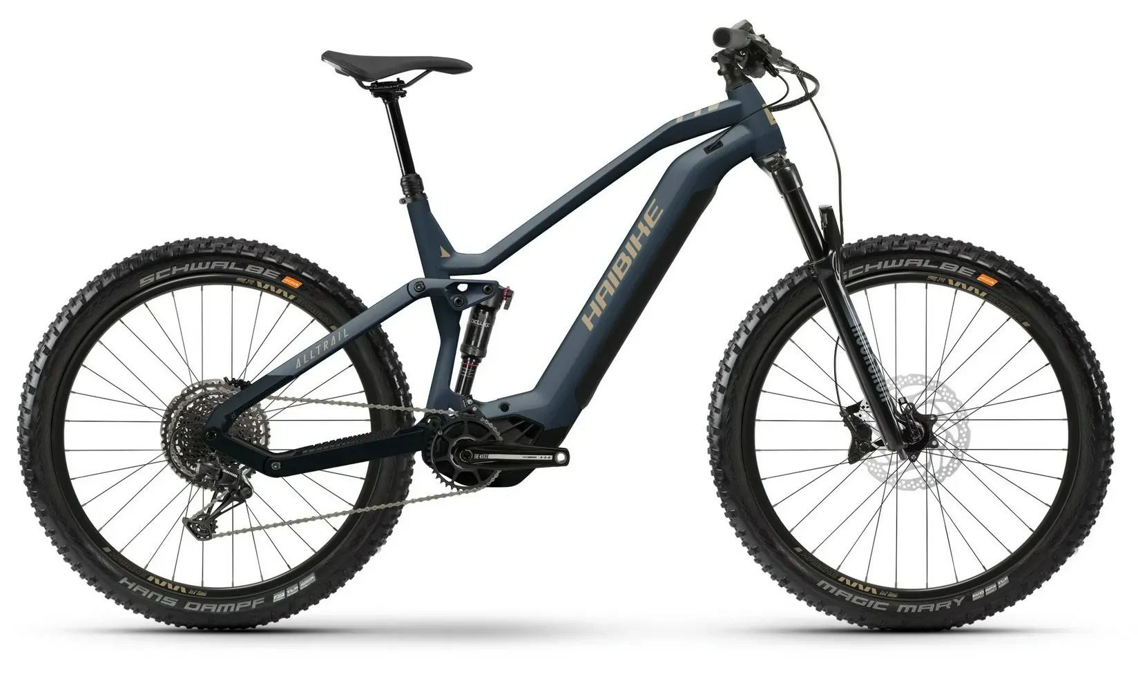 E-Allmountain MTB Haibike AllTrail 6 2023 | 720 Wh | 27,5 Zoll | Diamant | 44 cm | blue/caramel-matt&gloss (Bild 2)