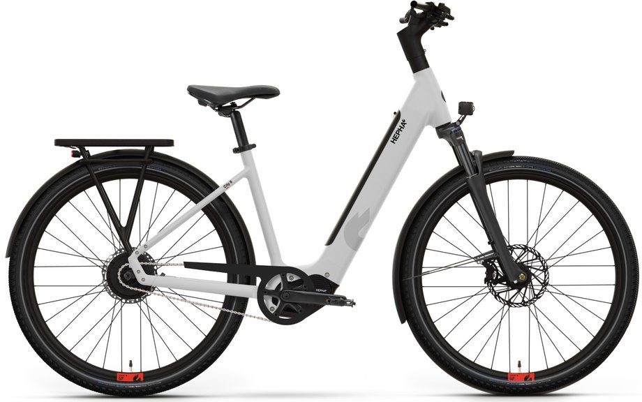 E-Stadtrad Hepha City 8 2026 | 600 Wh | 28 Zoll | Tiefeinsteiger | M / 45cm | Light Grey / matt (Bild 2)