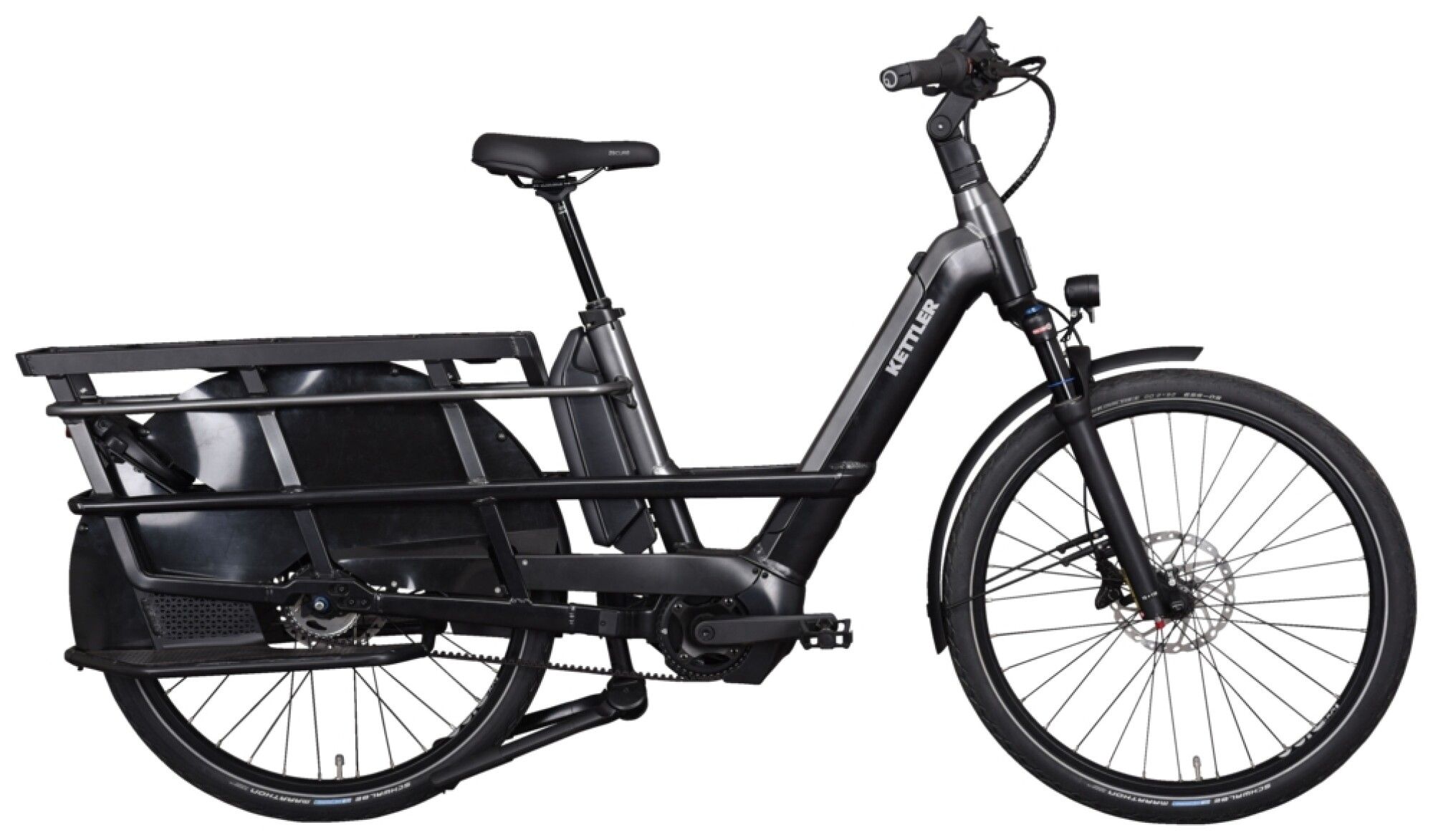 E Lastenrad Kettler QUADRIGA CARGOLINE 5G BELT 2022 | 625 Wh | 26 Zoll | Tiefeinsteiger