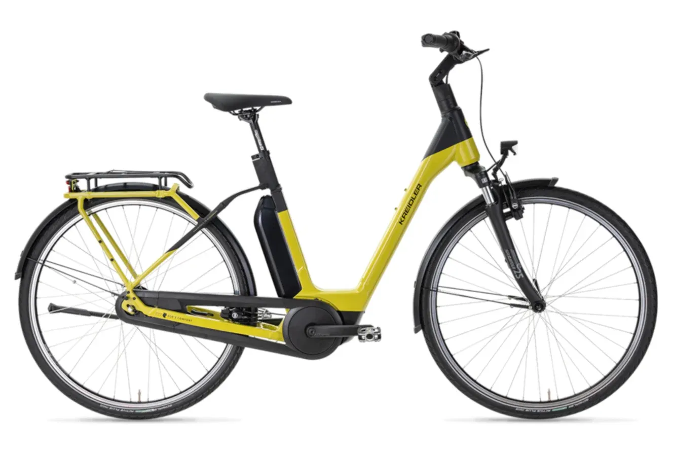 E-Stadtrad Kreidler Vitality Eco 3 Comfort 2025 | 545 Wh | 28 Zoll | Tiefeinsteiger | 47 cm | senfgrün (Bild 2)