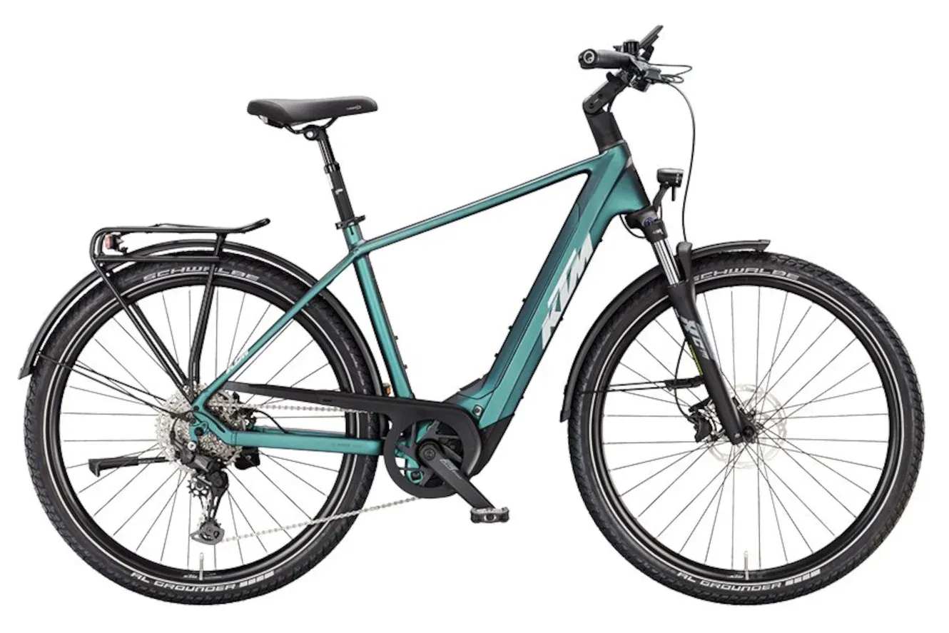 E-Bike Tourenrad KTM MACINA GRAN 820 2026 | 800 Wh | 27,5 Zoll | Diamant | 51 cm | green purple flip matt (Bild 2)