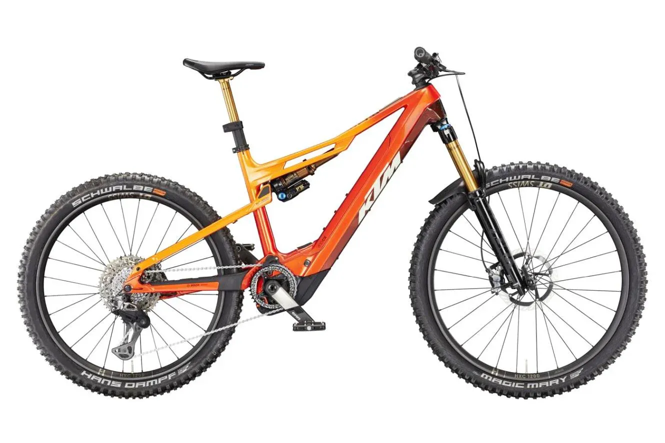 Enduro E-Bike KTM MACINA KAPOHO EXONIC CX-R Di2 2026 | 800 Wh | 29 / 27,5 Zoll | Diamant | 43 cm / M | burnt'fresh orange+carbon (Bild 1)