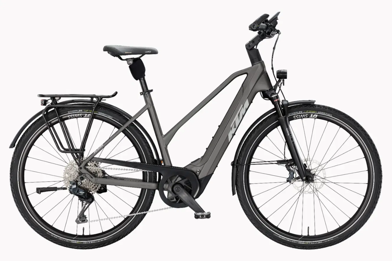 E-Bike Tourenrad KTM Macina Style 830 2025 | 800 Wh | 28 Zoll | Diamant | 51 cm | Oak Matt (Black+Orange) (Bild 2)