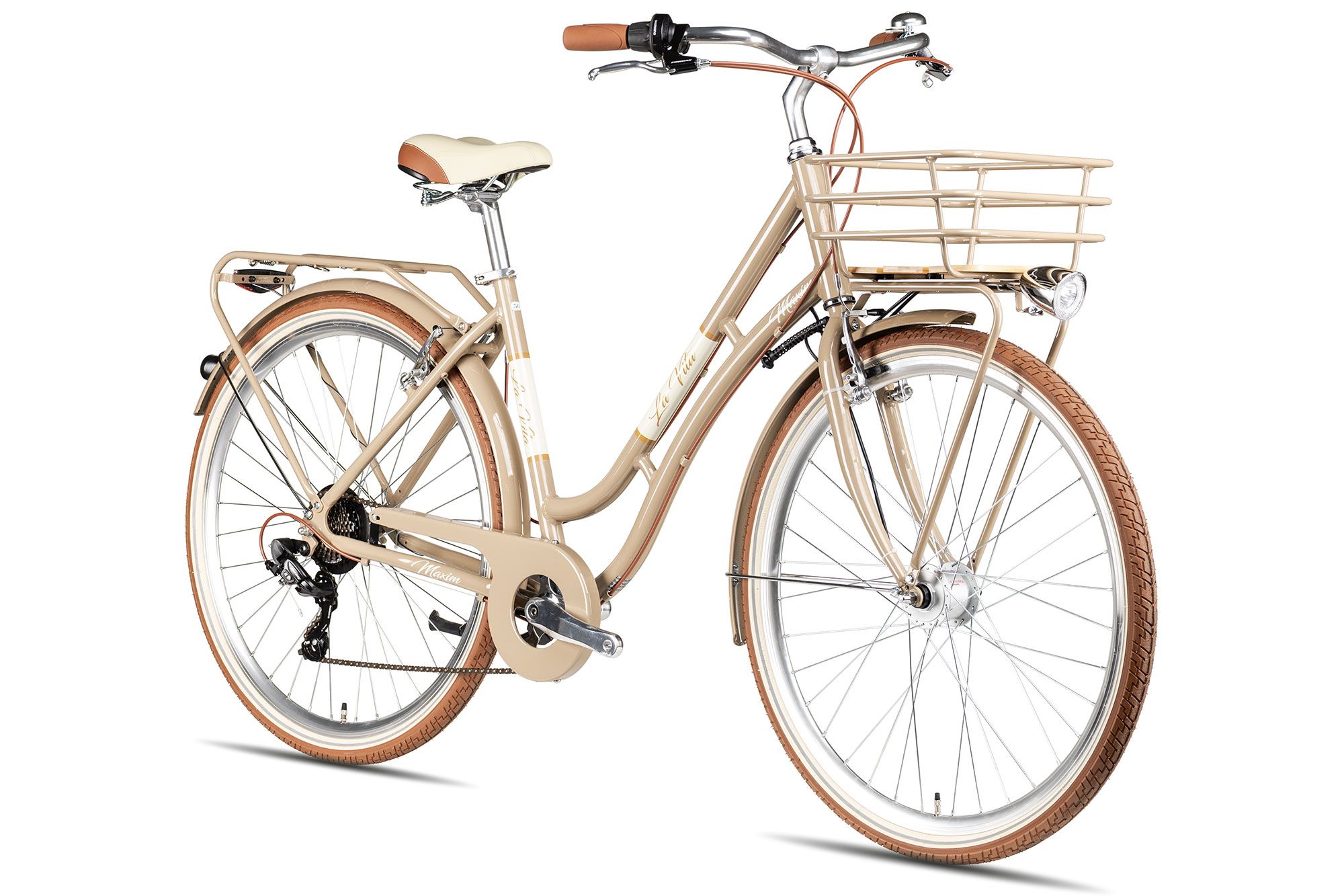 Hollandrad Maxim La Vita 2026 | 28 Zoll | Tiefeinsteiger | 55 cm | beige (Bild 6)