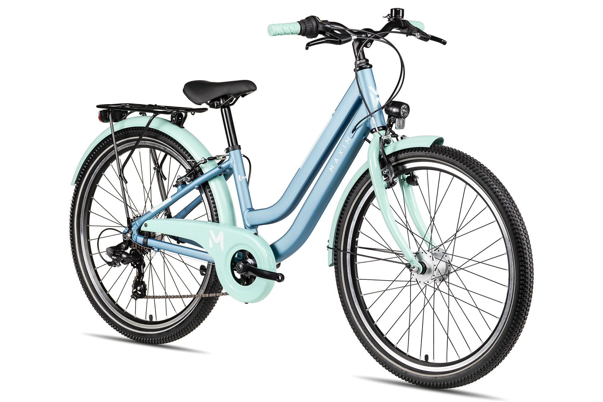 Kinderfahrrad 24 Zoll Maxim Luna 24-7 2025 | 24 Zoll | Tiefeinsteiger | 32 cm | blue/mint (Bild 4)