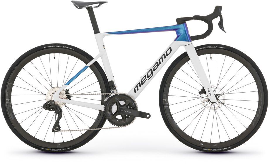 Aero Rennrad Megamo Bicycles Pulse 15 2026 | 28 Zoll | Diamant | XS | white blue (Bild 3)