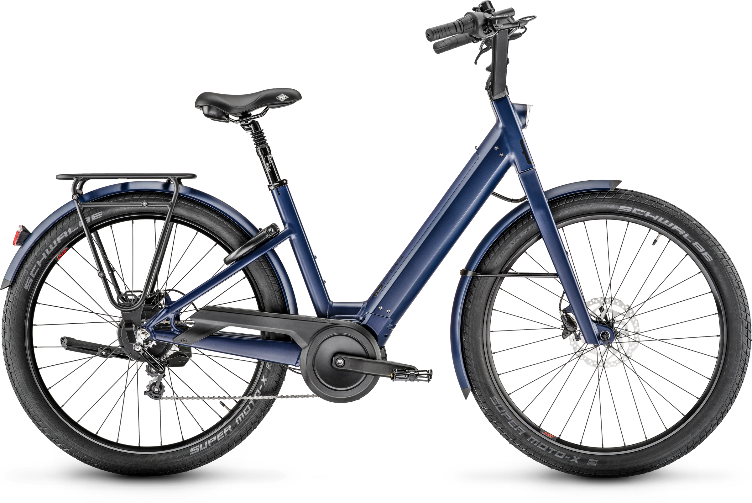 Urban E-Bike Moustache Bikes Lundi 27.4 2025 | 500 Wh | 27,5 Zoll | Tiefeinsteiger | 46  cm / TU | midnight blue matt (Bild 2)