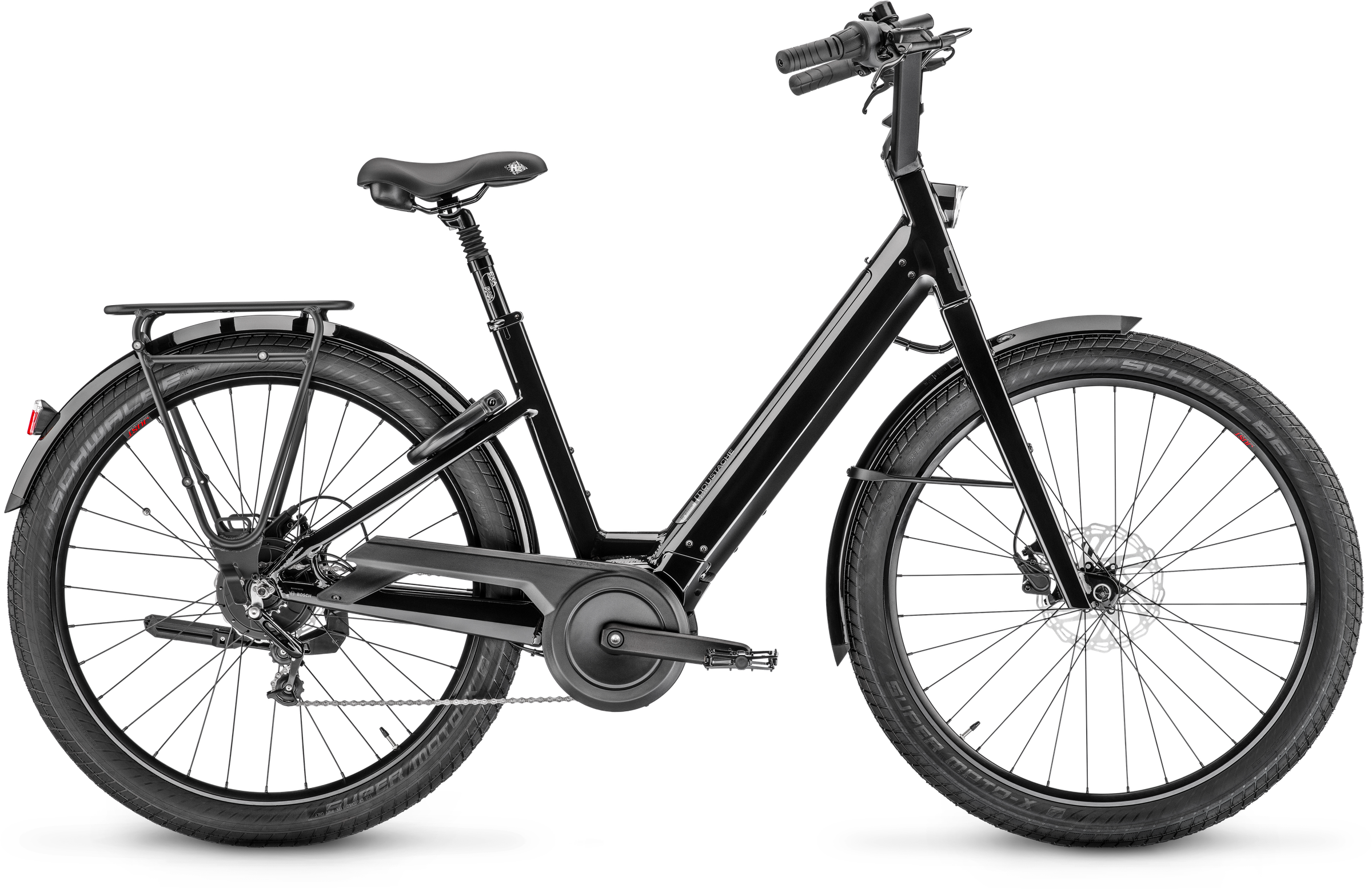 Urban E-Bike Moustache Bikes Lundi 27.4 2025 | 625 Wh | 27,5 Zoll | Tiefeinsteiger | 46  cm / TU | black glossy (Bild 2)