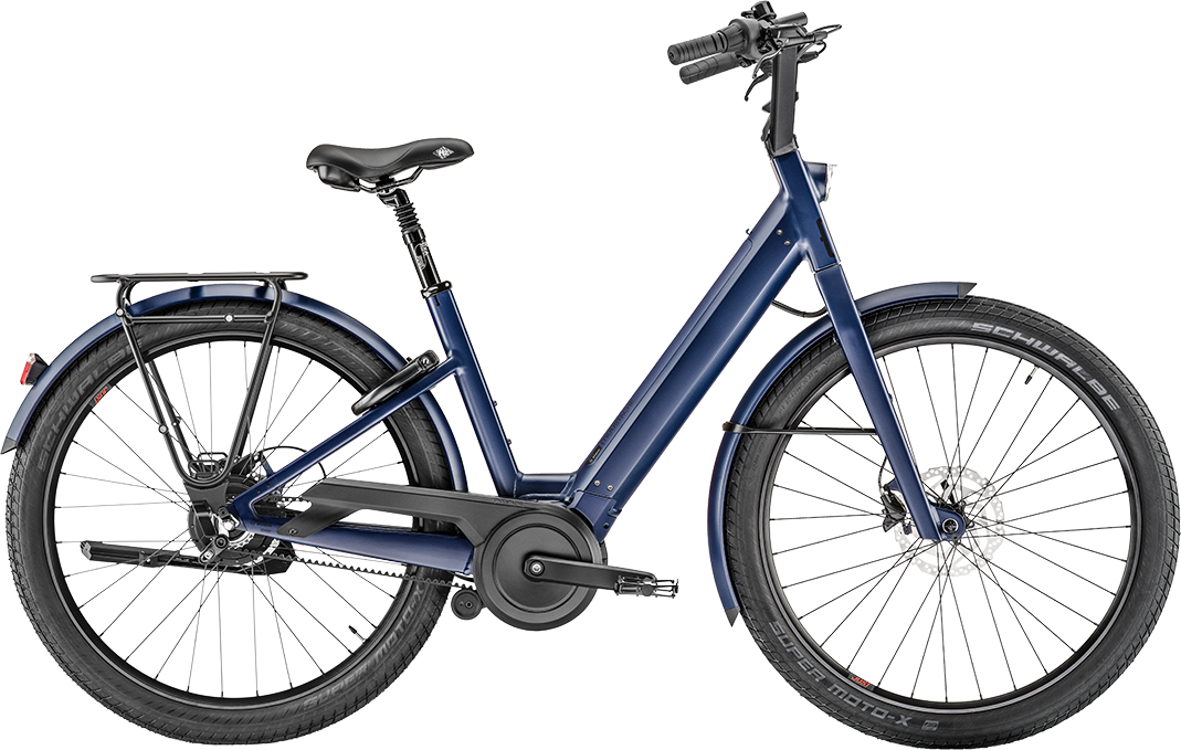 Urban E-Bike Moustache Bikes Lundi 27.6 2025 | 500 Wh | 27,5 Zoll | Tiefeinsteiger | 46  cm / TU | midnight blue matt (Bild 2)