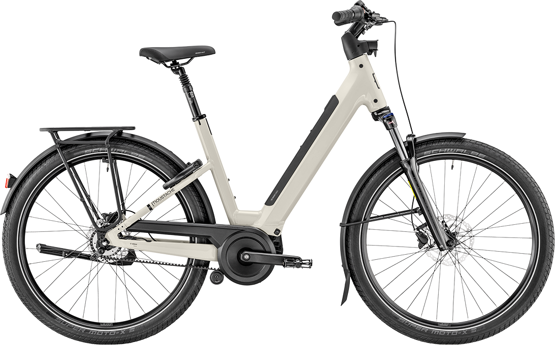 Urban E-Bike Moustache Bikes Mardi 27.4 2026 | 600 Wh | 27,5 Zoll | Tiefeinsteiger | 51  cm / L | stone grey glossy (Bild 2)