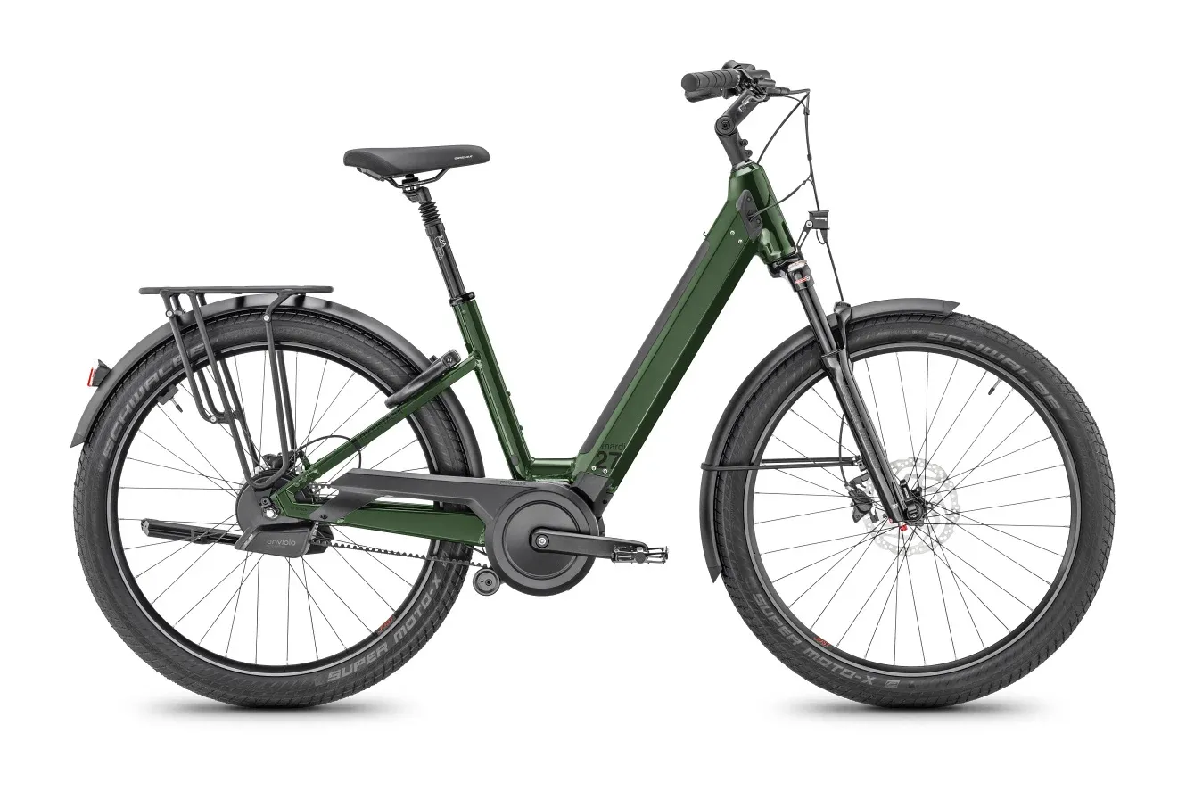 E-Stadtrad Moustache Bikes Mardi 27.6 2025 | 625 Wh | 27,5 Zoll | Tiefeinsteiger | 39 cm / S | tannegrün glänzend (Bild 1)