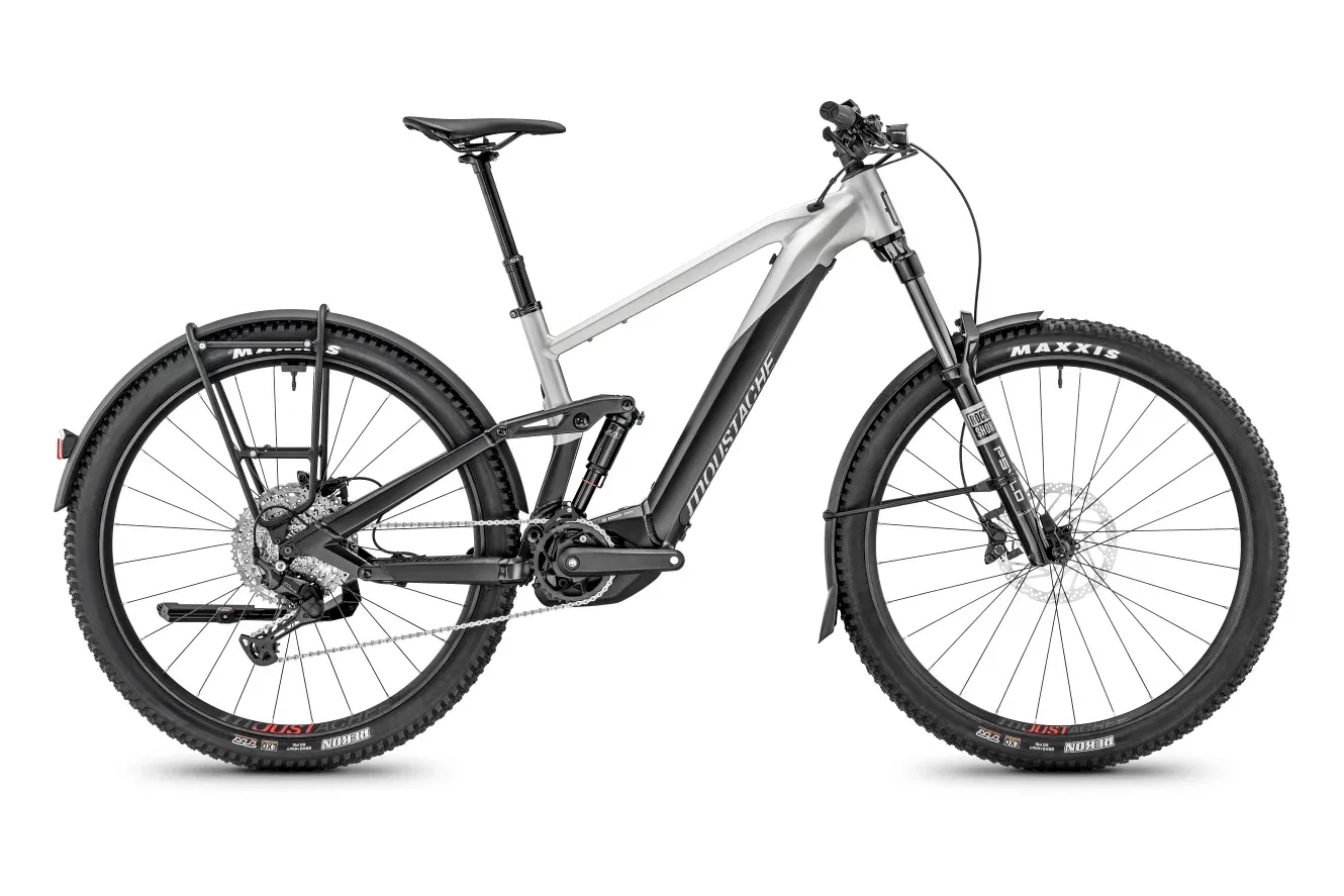 E-Cross Country Bike Moustache Bikes Samedi 29 Trail 150.2 2025 | 750 Wh | 29 Zoll | Diamant | 48 cm / XL | black / metallic silver matt (Bild 1)