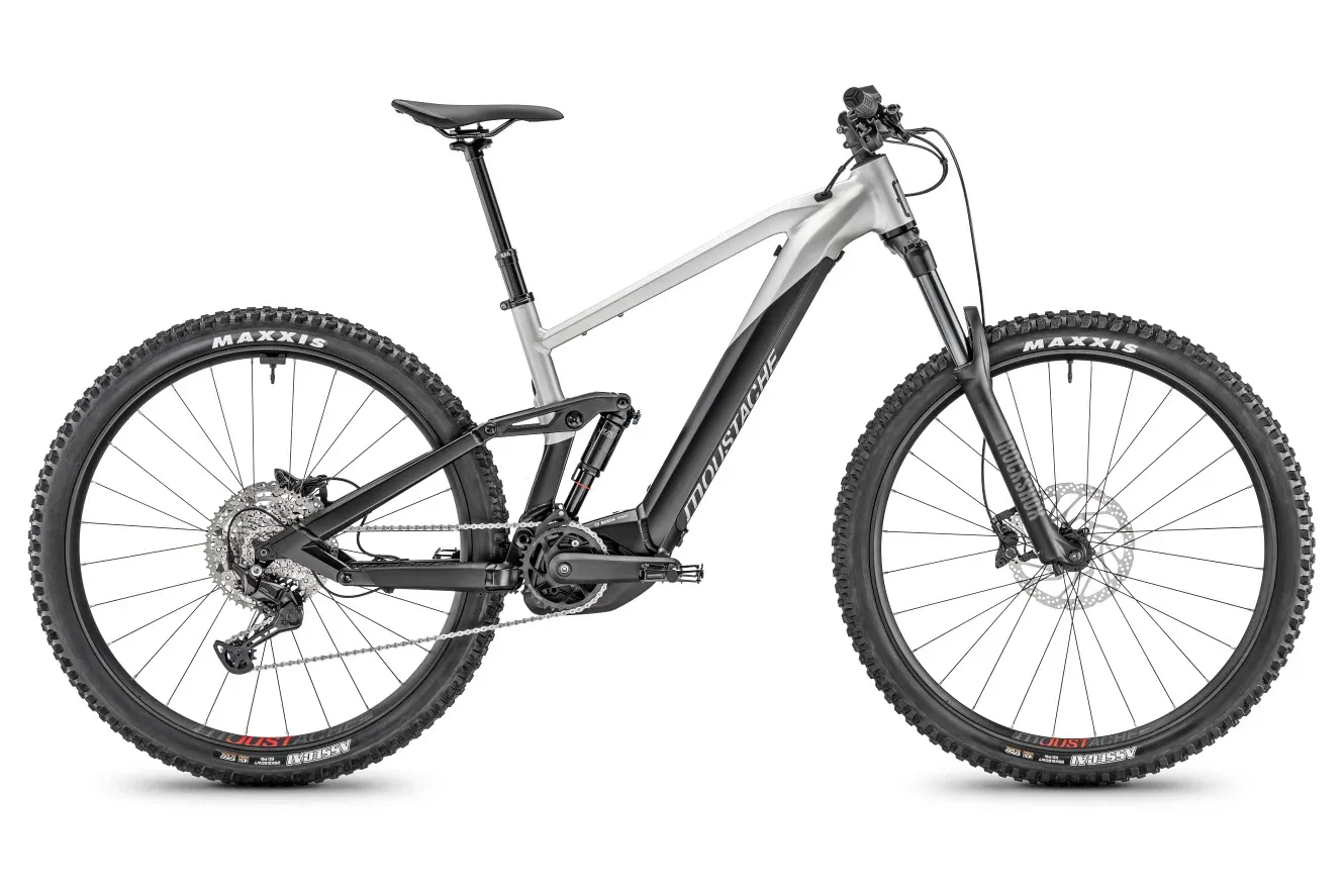 E-Allmountain MTB Moustache Bikes Samedi 29 Trail 2 2025 | 750 Wh | 29 Zoll | Diamant | 46 cm / L | schwarz / metalicsilber mat (Bild 2)