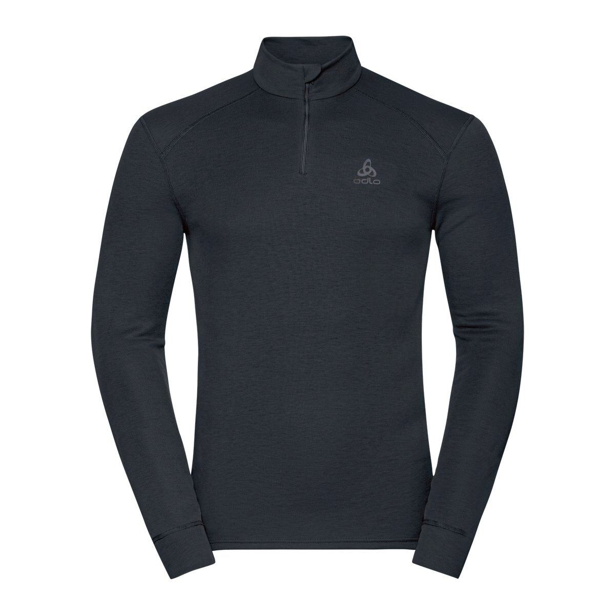 Fahrrad Unterhemd Odlo ACTIVE WARM BL TOP Turtle Neck Half Zip Langarm Unterhemd 2025
