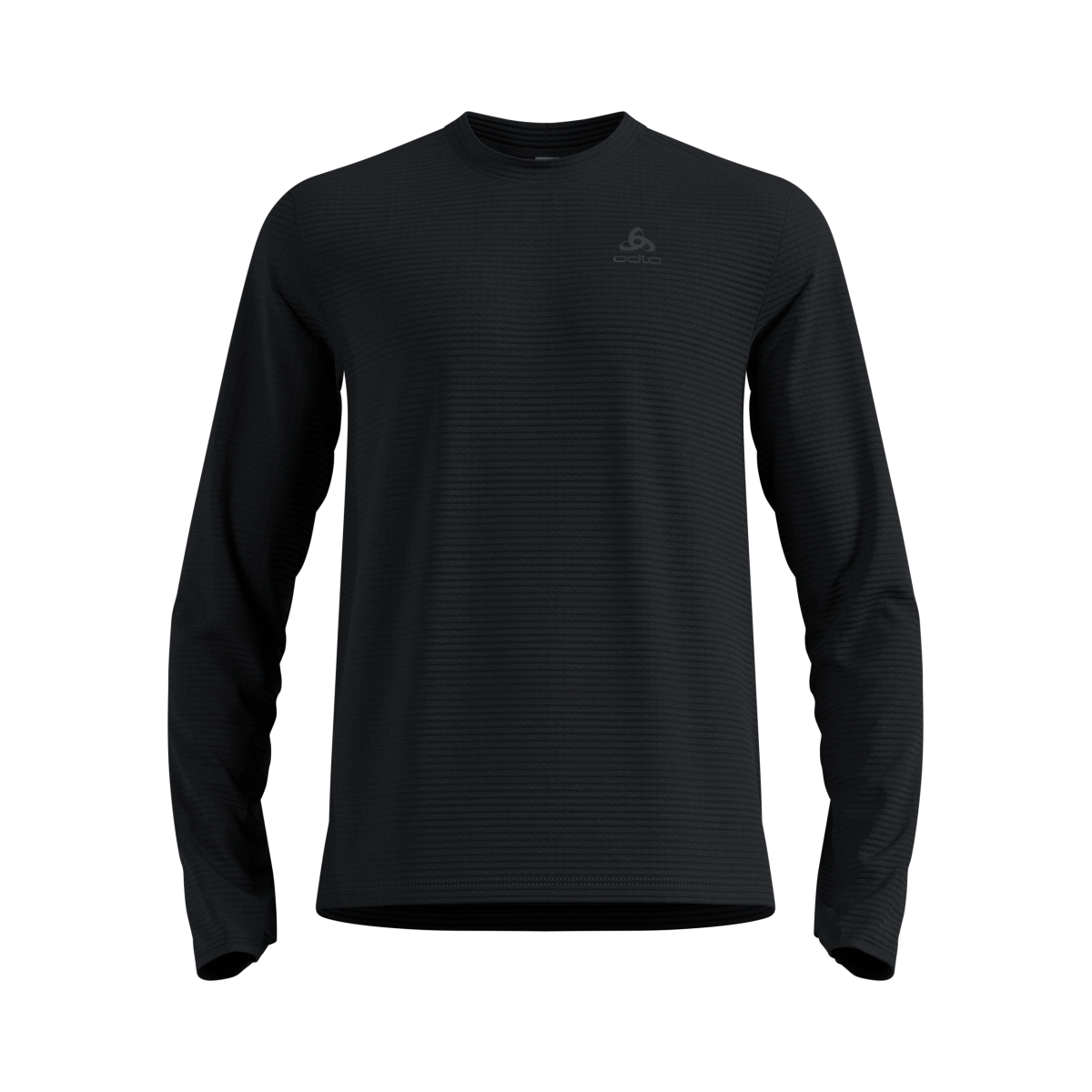 Fahrradtrikots langarm Odlo ESSENTIAL THERMAL Mid Layer Langarm Thermo Bikeshirt 2025 (Bild 1)