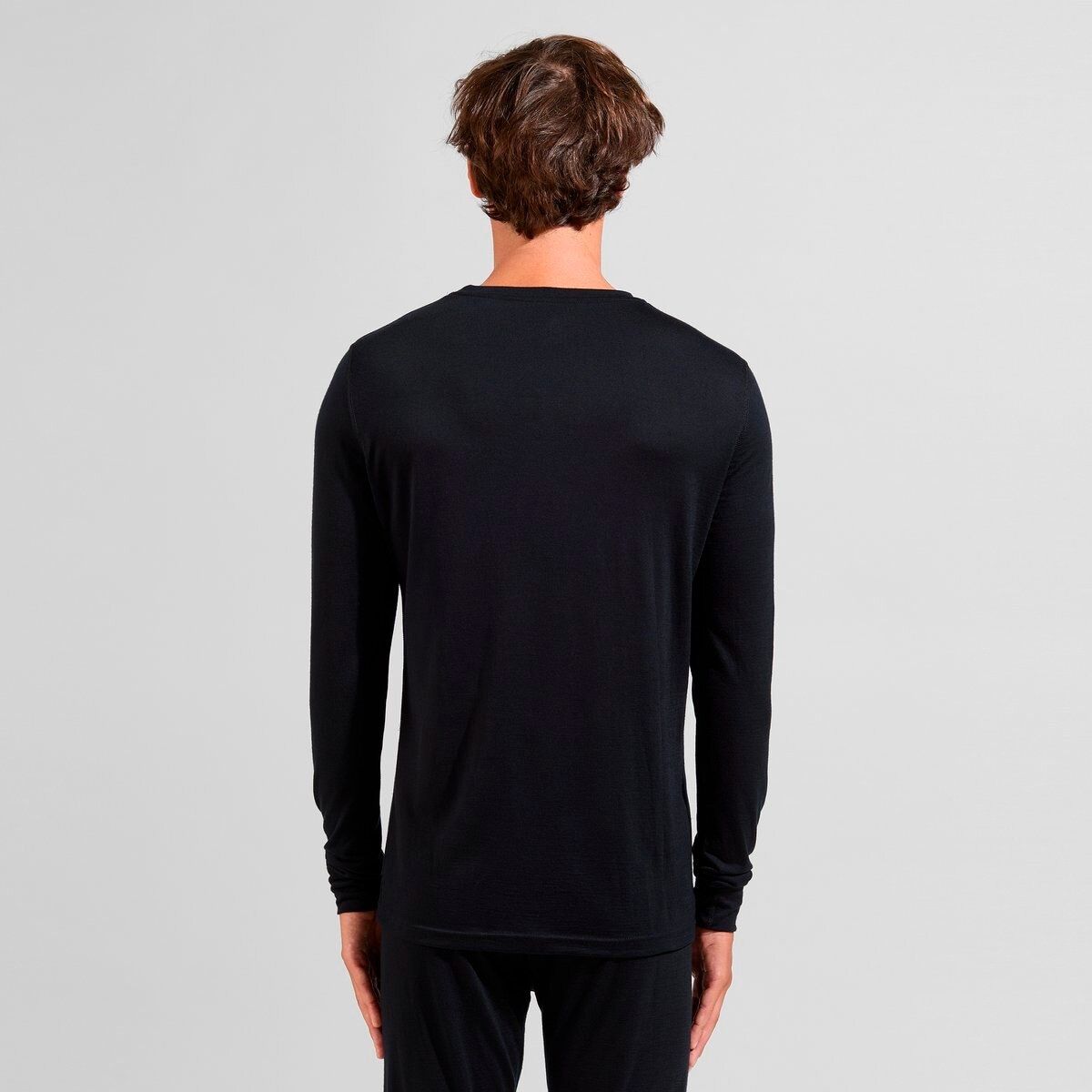 Fahrrad Unterhemd Odlo MERINO 200 BL TOP Crew Neck L/S Langarm Unterhemd 2026 (Bild 5)