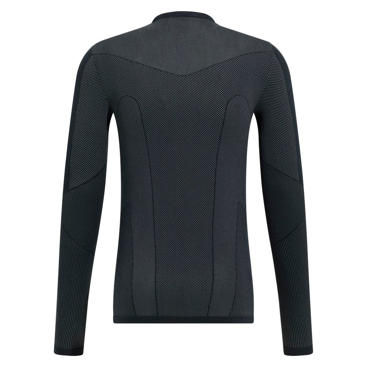 Fahrrad Unterhemd Odlo ZEROWEIGHT PK WINDPROOF WARM BL TOP Crew Neck L/S Langarm Unterhemd 2024 (Bild 2)