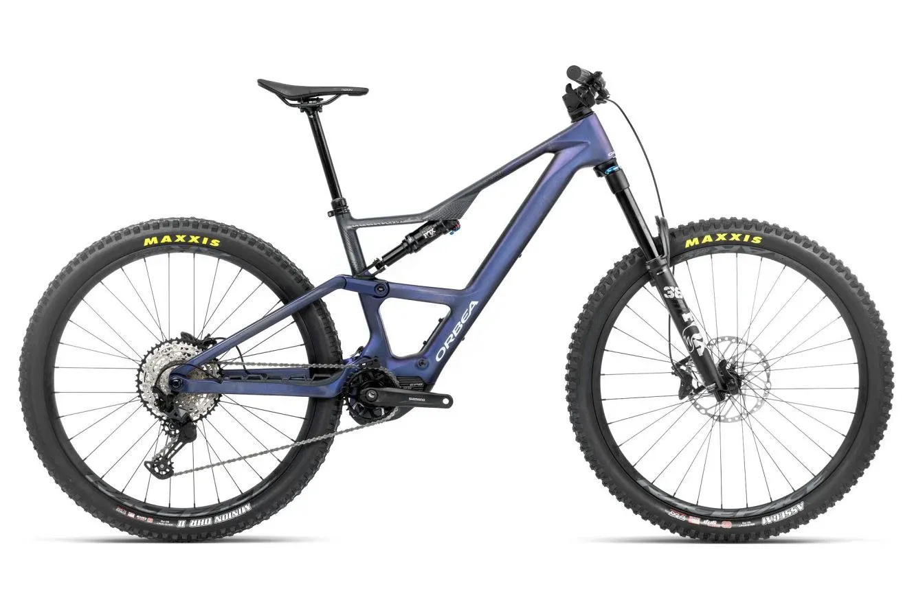 Enduro E-Bike Orbea Rise LT M20 2025 | 630 Wh | 29 Zoll | Diamant | M | Tanzanite carbon view - carbon raw (matt) (Bild 3)