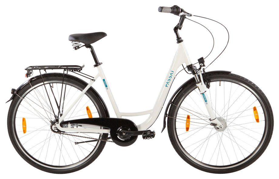 Stadtrad PASSAT Porto 2026 | 28 Zoll | Tiefeinsteiger | 45 cm | white/silver/berry (Bild 2)
