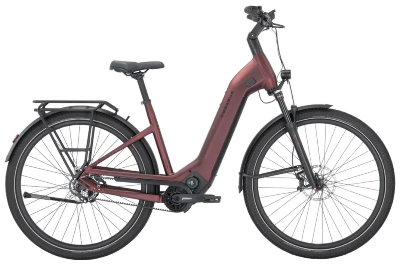 E-Bike Tourenrad Pegasus ESTREMO EVO 12 Lite 2025 | 700 Wh | 28 Zoll | Tiefeinsteiger | M | ruby red metallic matte (Bild 2)