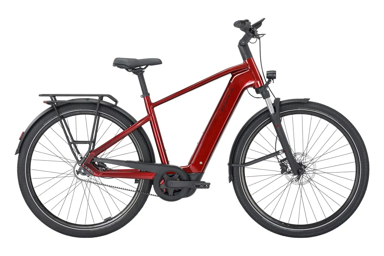 E-Bike Tourenrad Pegasus PREMIO EVO 5F Belt 2026 | 800 Wh | 28 Zoll | Tiefeinsteiger | M | fire red (Bild 2)