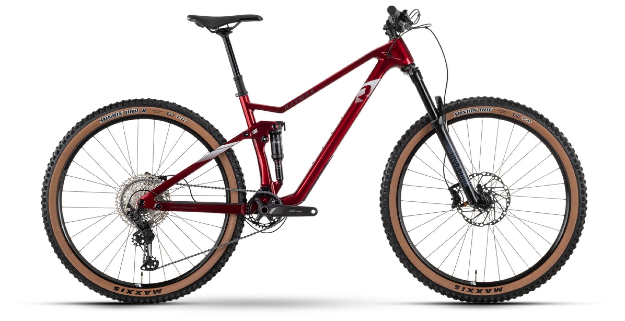 Enduro Bike RAYMON FullRay 150 9.0 2023 | 29 Zoll | Diamant | M / 46 cm | deep red / white (Bild 1)