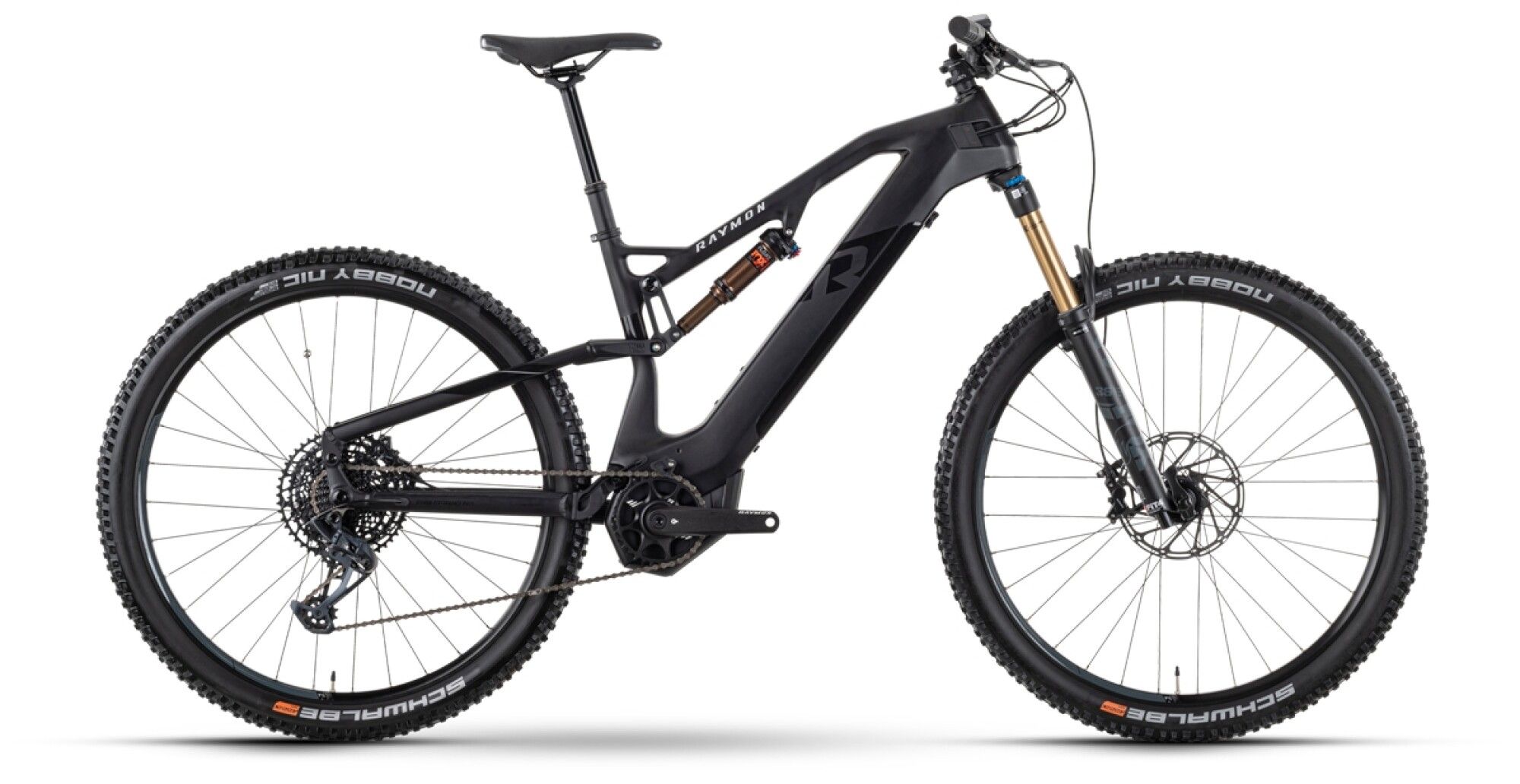 Enduro E-Bike RAYMON FullRay 150E 11.0 2023 | 630 Wh | 29 Zoll | Diamant | S / 41 cm | carbon / black / silver matt (Bild 1)