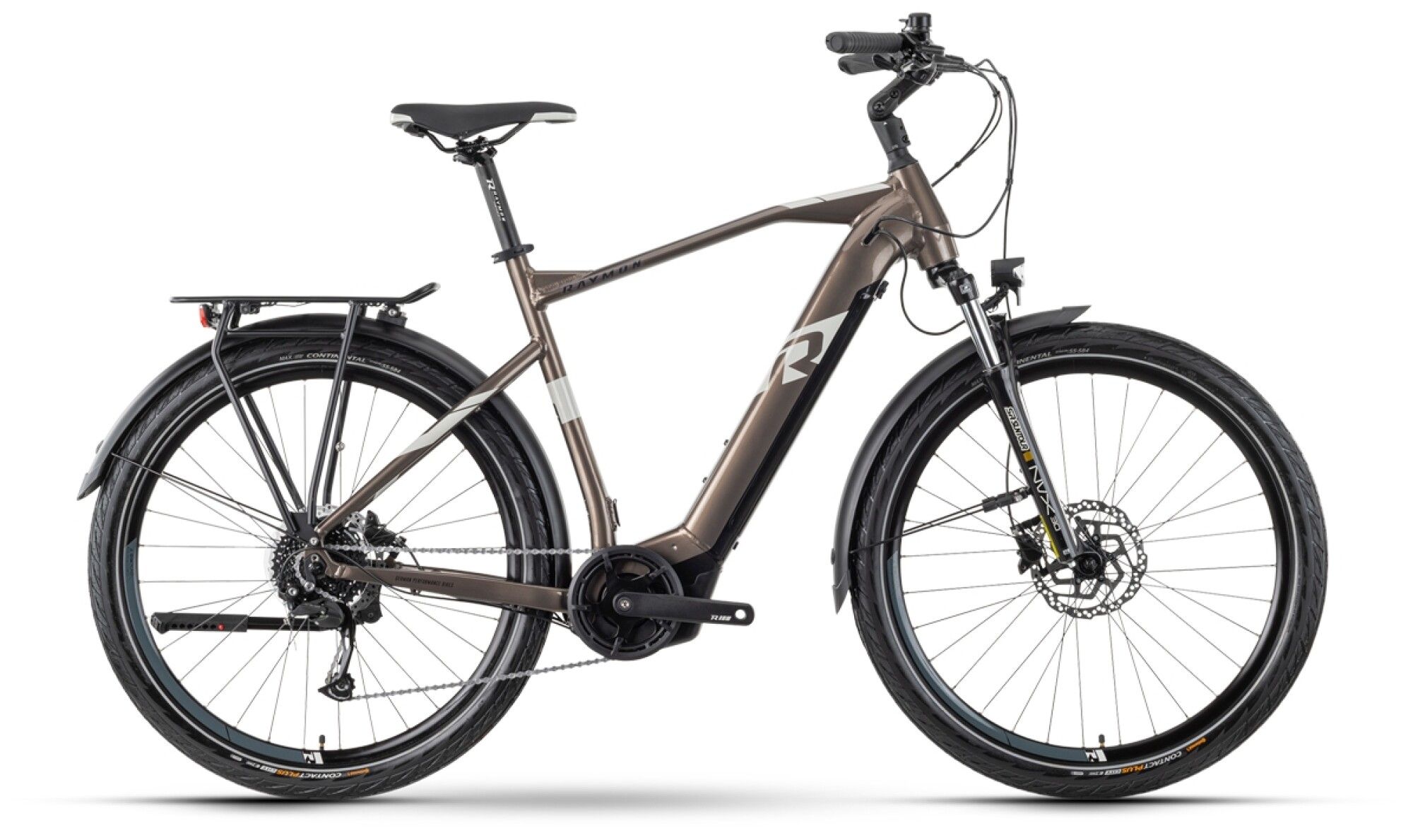 E-Bike Tourenrad RAYMON TourRay E 5.0 2023 | 500 Wh | 27,5 Zoll | Diamant | L / 55 cm | stone / light grey / black (Bild 2)