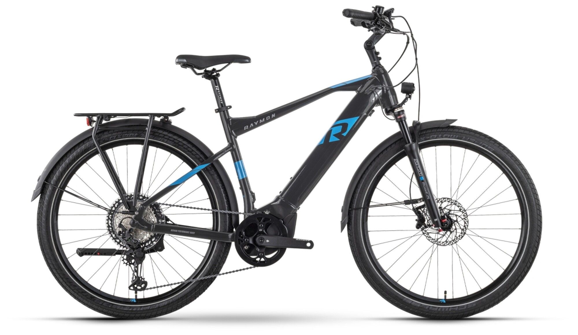 E-Bike Tourenrad RAYMON TourRay E 8.0 2023 | 630 Wh | 27,5 Zoll | Diamant
