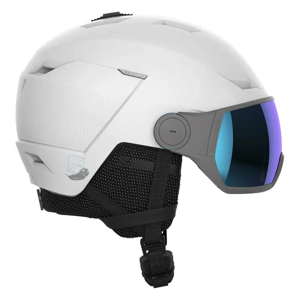 Ski Helm Salomon Icon Lt Skihelm Mit Visier Für Frauen 0 (Bild 1)
