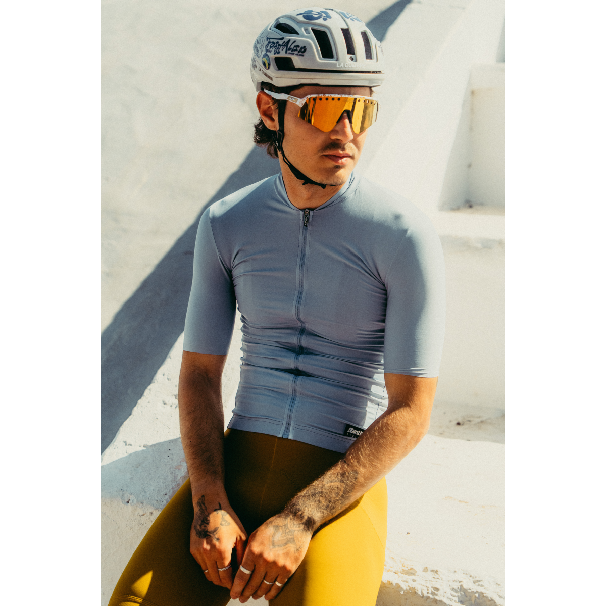 Fahrradtrikots kurzarm Santini READY TO RIDE RTR – SHORT-SLEEVE JERSEY Kurzarm Radtrikot (Bild 3)
