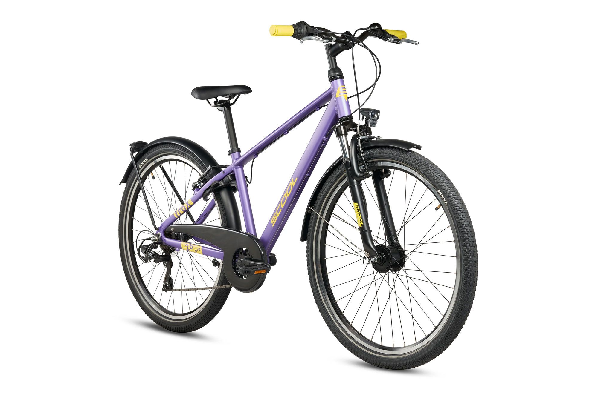 Jugendfahrrad 26 Zoll S´cool troX Pro 26-K7 2026 | 26 Zoll | Diamant | 35 cm | pearl violet/yellow (Bild 4)