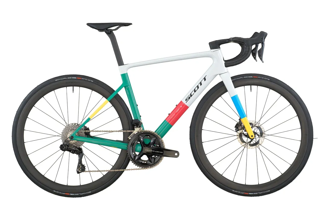 Aero Rennrad Scott Addict RC Pro 2026 | 28 Zoll | Diamant | L | beluga grey/seashore green (Bild 1)