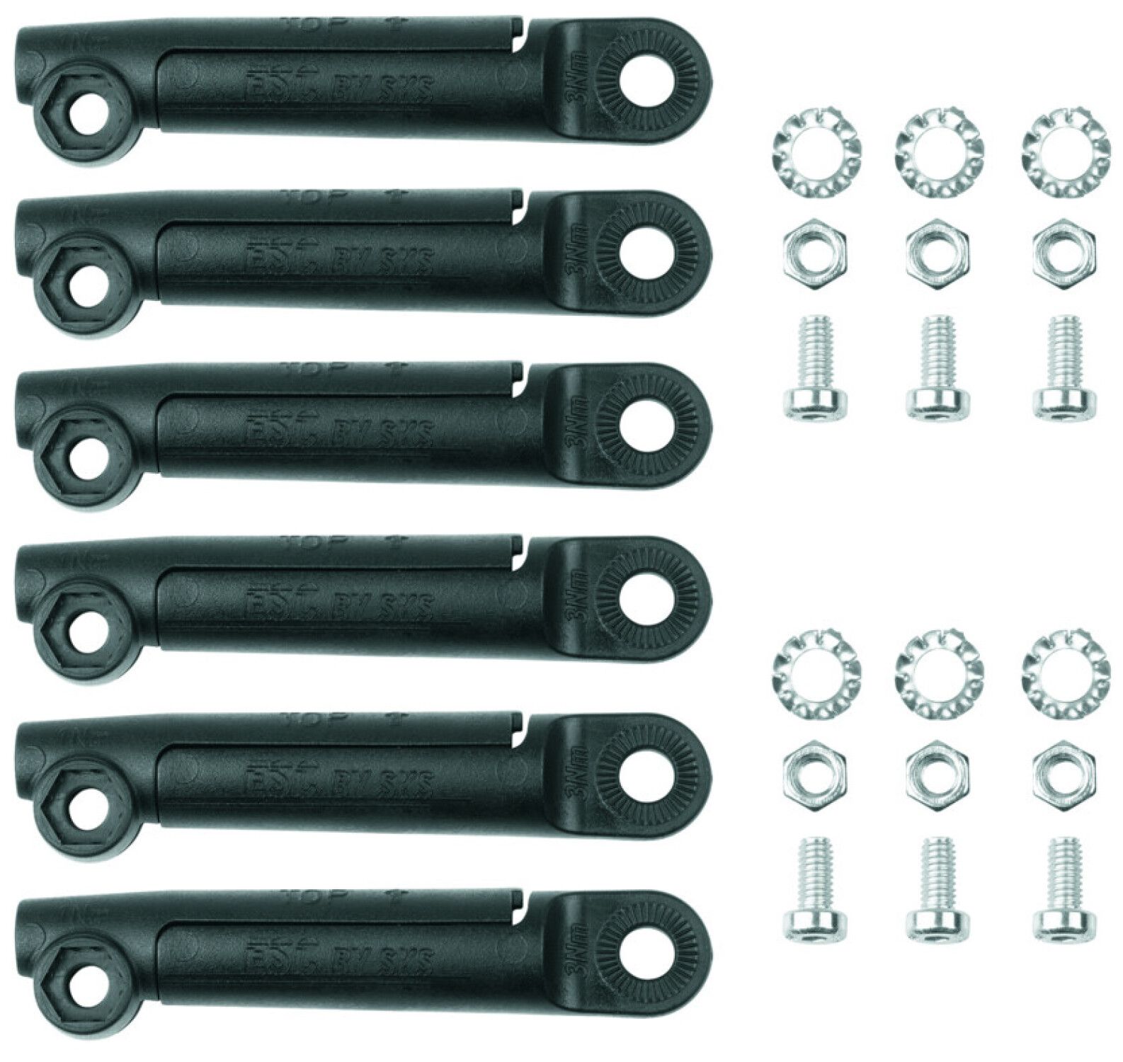 Sonstige Fahrradteile SKS Germany FIXING ADAPTER ESC VARIO FOR 4.5 MM U-STAYS 6 PCS 2023