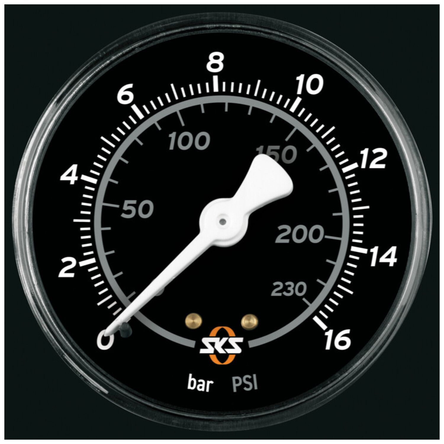 Sonstige Fahrradpumpen SKS Germany PRESSURE GAUGE 63 MM 2023 (Bild 1)