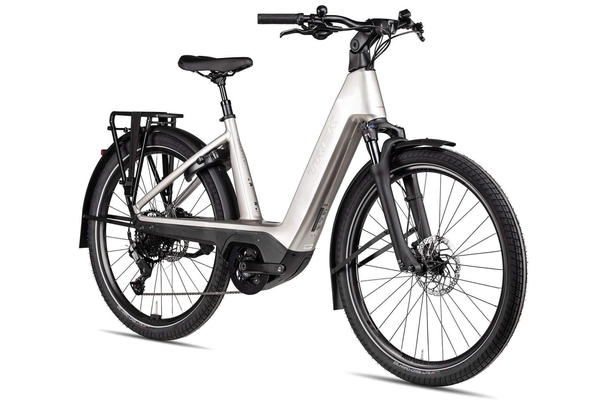 E-Bike Tourenrad Trek Charter+ 4 2026 | 800 Wh | 27,5 Zoll | Tiefeinsteiger | XL | lunar silver (Bild 4)