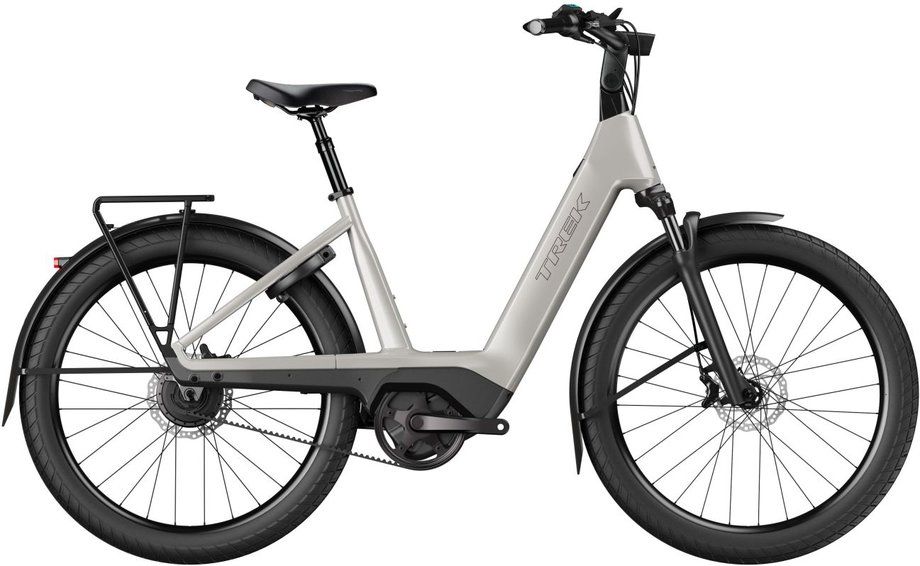 E-Bike Tourenrad Trek Charter+ 4 Enviolo Belt Lowstep 2026 | 800 Wh | 27,5 Zoll | Tiefeinsteiger | L | Lunar Silver (Bild 1)
