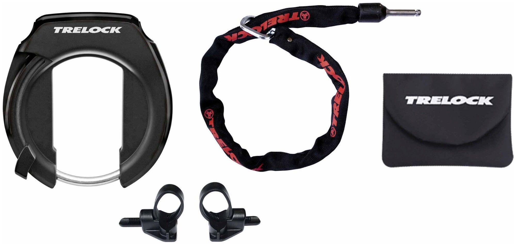 Rahmenschloss Trelock RS 351 P-O-C AZ + ZR 355 100/6 mit Tasche 2023