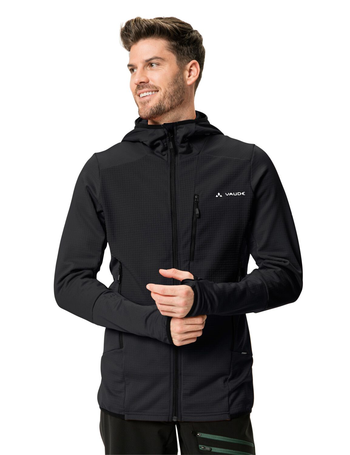 VAUDE Men's Monviso Hooded Grid Fleece Jacket (Bild 12)
