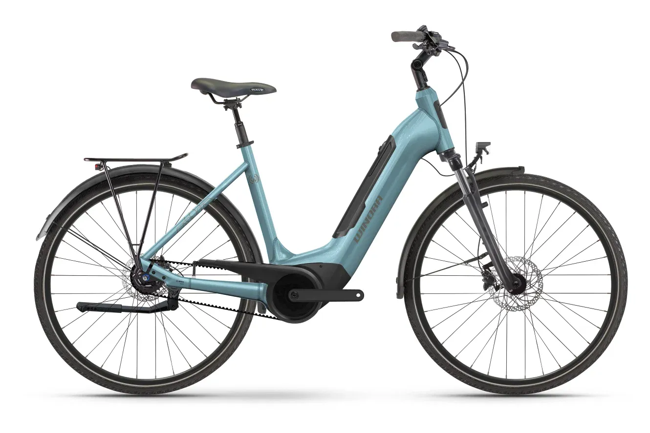 E-Stadtrad Winora Tria R8 2026 | 500 Wh | 28 Zoll | Tiefeinsteiger | 46 cm | frosty blue glänzend (Bild 2)